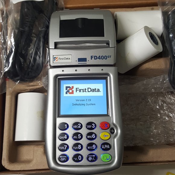 New In Box First Data FD400GT (MC8090) Credit Card Reader - Picture 5 of 7